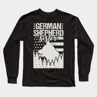 German Shepherd Sister Birthday Gift Long Sleeve T-Shirt